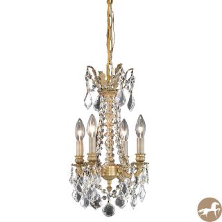 Christopher Knight Home Zurich 4 light Royal Cut Crystal And French Gold Chandelier