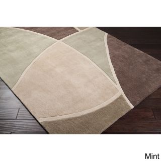 Surya Carpet, Inc. Hand tufted Abstract Geometric Contemporary Area Rug (8 X 11) Beige Size 8 x 11