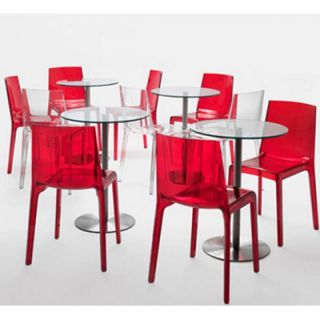 Rexite Eveline Side Chair 2540 Finish Transparent Red
