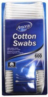 Bulk Buys Amoray Cotton Swabs White Plastic Sticks   Case of 48  Baby Bathing Products  Baby