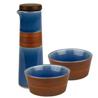Pure Nature Blue 2 piece Oil And Vinegar Dipping Set