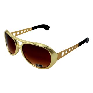 Lcm Home Fashions Thomas Wayne Retro Press Sunglasses Gold Size Large