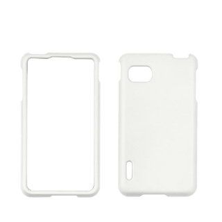 LG Optimus F3 LS720 Protex White Rubber Feel Protective Case Cell Phones & Accessories