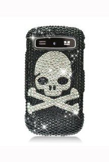 Samsung R720 Admire Full Diamond Graphic Case   Skull (Package include a HandHelditems Sketch Stylus Pen) Cell Phones & Accessories