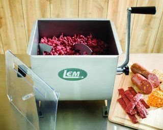 LEM 733A 25 lb. Manual or Motorized Meat Mixer Kitchen & Dining