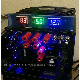 KEEDOX Mini Blue 0.36 " LED Digital Volt Voltage Panel Meter Voltmeter 0 99V, Three wires for DIY Electronics