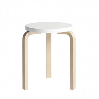 Artek 17.3 60 Bar Stool 71 Color White Lacquered