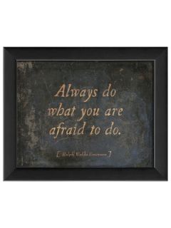 Always Do What You Are Afraid To Do(Framed) by The Artwork Factory
