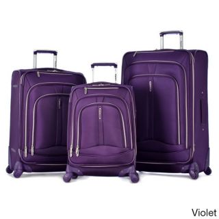 Olympia Marion 3 piece Expandable Spinner Luggage Set With Patented Hidden Luggage Cover