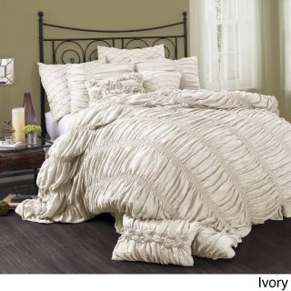 Lush Decor Lush Decor Madelynn 3 piece Comforter Set Off White Size Queen