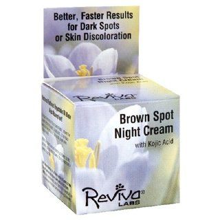 Reviva Labs Brown Spot Night Cream, with Kojic Acid, 1 Ounces (28 g) (Pack of 3)  Facial Treatment Products  Beauty