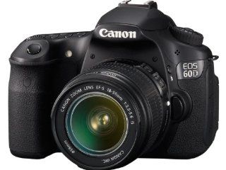 Canon EOS 60D 18 MP CMOS Digital SLR Camera with 3.0 Inch LCD & 18 55mm f/3.5 5.6 IS Zoom Lens  Digital Slr Camera Bundles  Camera & Photo