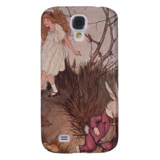 Alice and the White Rabbit by Milo Winter Galaxy S4 Cases