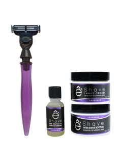 3 Blade Luxury Razor Set Lavender Collection (3 Piece) by eShave