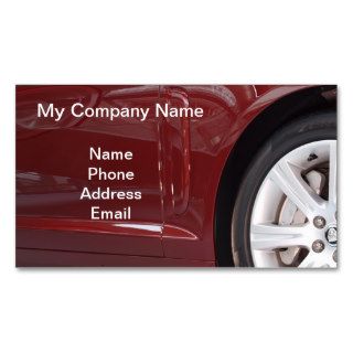 Red Imported Luxury Car Business Cards