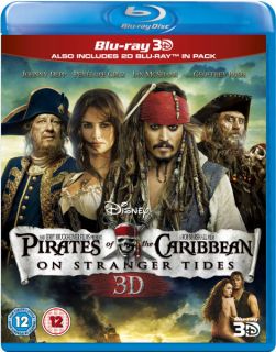 Pirates of the Caribbean 4 On Stranger Tides 3D (Includes 2D Blu Ray)      Blu ray