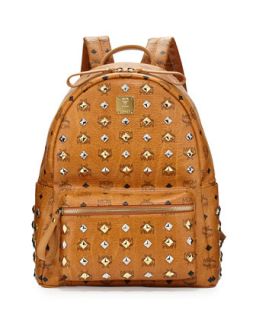 Stark Studded Backpack, Cognac   MCM