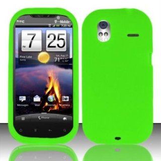 Neon Green Silicon Case for HTC HTC Amaze 4G Cell Phones & Accessories