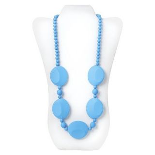 Nixi by Bumkins Pietra Silicone Teething Necklace   Blue