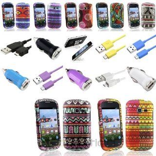 XMAS SALE Hot new 2014 model Color Hard Rubber Case+Cord+DC Charger+Holder For Samsung Galaxy Centura S738CCHOOSE COLOR Cell Phones & Accessories