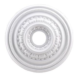 Elk M1002WH English Study Ceiling Medallion, 18 Inch, White Finish   Decorative Ceiling Medallions  