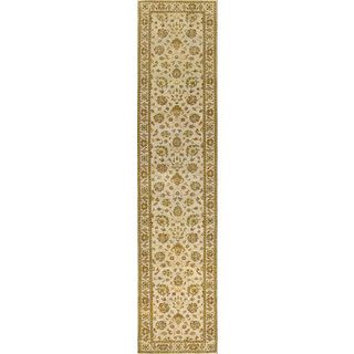 Hand Knotted Ziegler Beige Vegetable Dyes Wool Rug 10384 (26 X 15)