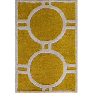 Safavieh Handmade Moroccan Cambridge Gold/ Ivory Wool Accent Rug (26 X 4)