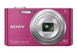 Sony DSC W730/P 16.1 MP Digital Camera with 2.7 Inch LCD (Pink)  Point And Shoot Digital Cameras  Camera & Photo