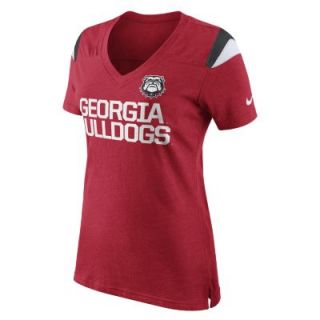 Nike College Fan (Georgia) Womens Top   Red