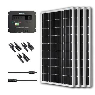 Solar Panel Bundle Kit 400w With 4 100w Mono Solar Pan/ 30a Chrg Con/ Mc4 Br Conn/ Mc4 Adapter Kit
