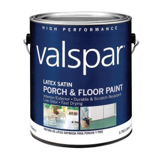 Valspar 128 fl oz Exterior Satin Porch and Floor Light Gray Latex Base Paint