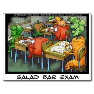 Salad Bar Exam Funny Lawyer Gifts & Collectibles Post Cards