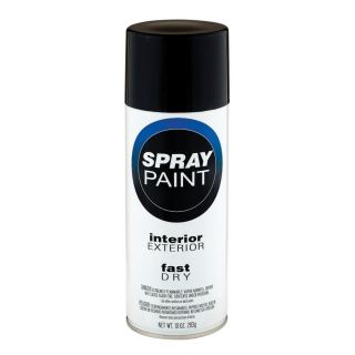 Valspar 10 oz Black Flat Spray Paint