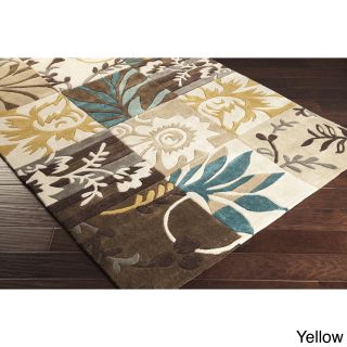 Hand tufted Floral Transitional Area Rug (36 X 56)