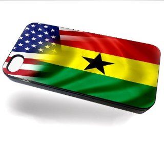 Case for iPhone 5 with Flag of Ghana and USA Cell Phones & Accessories