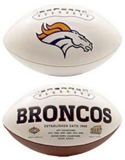 Denver Broncos Limited Edition Embroidered Signature Series Football from Fotoball  Sports & Outdoors