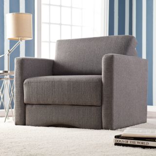 Upton Home Jackson Gray Upholstered Sleeper Chair With Storage