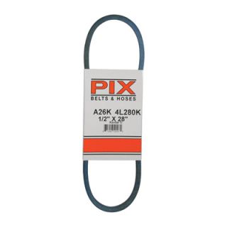 PIX Blue Kevlar V-Belt with Kevlar Cord — 28in.L x 1/2in.W, Model# A26K/4L280K  Belts   Pulleys