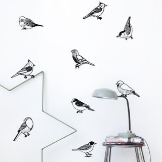 ferm LIVING Drawing Birds Wall Decal 2077 01