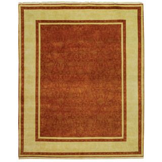 Safavieh Hand knotted Ganges River Rust/ Ivory Wool Rug (8 X 10)