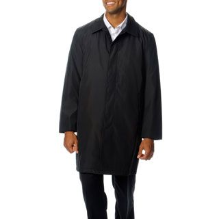 Perry Ellis Portfolio Perry Ellis Portfolio Mens Button front Poly bonded Raincoat Black Size 38R