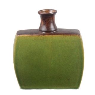 Privilege Small Green Ceramic Vase