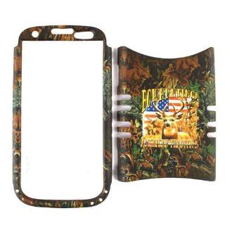 Cell Armor I747 RSNAP WFL037 Rocker Snap On Case for Samsung Galaxy S3 I747   Retail Packaging   Hunter Series with Deer and US Cell Phones & Accessories