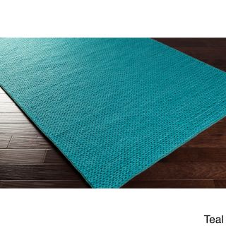 Hand Woven Reese Contemporary Solid Braided New Zealand Wool Area Rug (2 X 3)