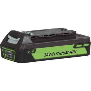 GreenWorks 24 Volt, 2Ah Lithium-Ion Battery  Power Tool Batteries