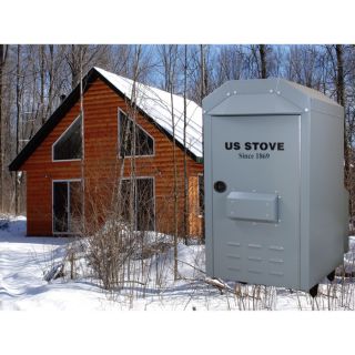 US Stove Outdoor Warm Air Furnace — 180,000 BTU, 1800 CFM, Model# 1600EF  Wood Stoves