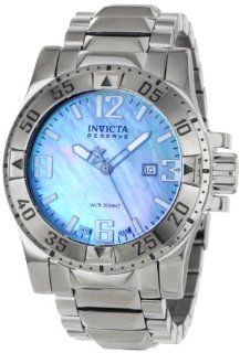 Invicta Men's 0515 Reserve Collection Blue Mother Of Pearl Stainless Steel Watch Invicta Watches