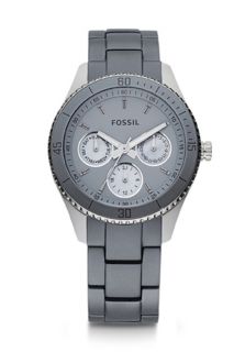 Fossil ES3040  Watches,Womens Stella Grey Dial Stainless Steel, Casual Fossil Quartz Watches