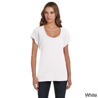 Bella Womens Flowy Raglan T shirt White Size XXL (18)