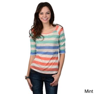 Hailey Jeans Co Hailey Jeans Co. Juniors Striped Half sleeve Top Green Size S (1  3)